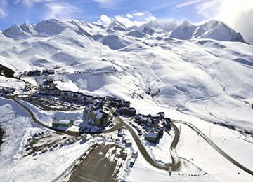 Adrets de Peyragudes vue du ciel